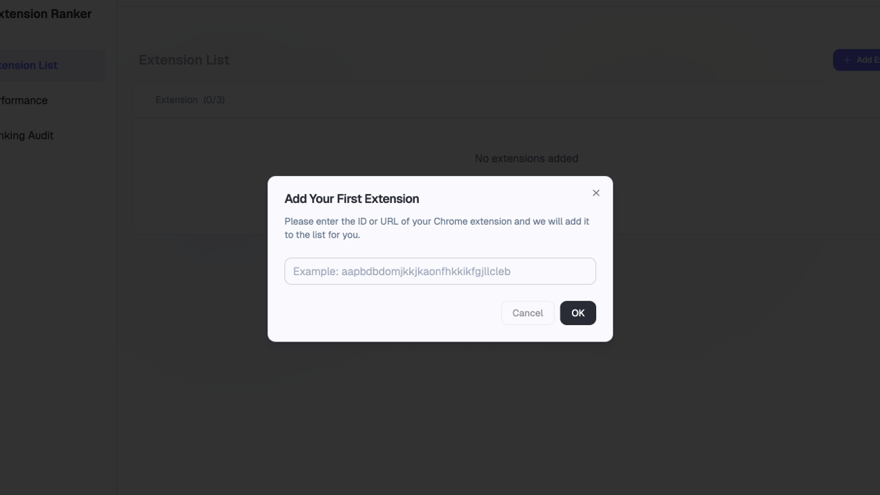 Add First Extension