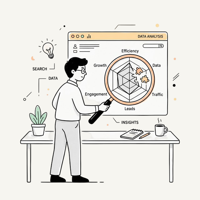 SEO Gap Radar Chart Analysis