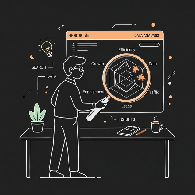 SEO Gap Radar Chart Analysis